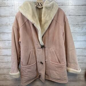 Vintage Gallery Suede Leather Shearling Coat